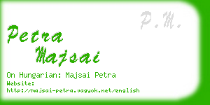 petra majsai business card